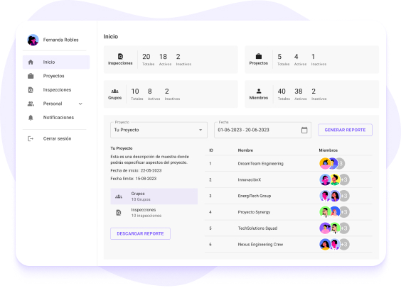 Reportes en tiempo real